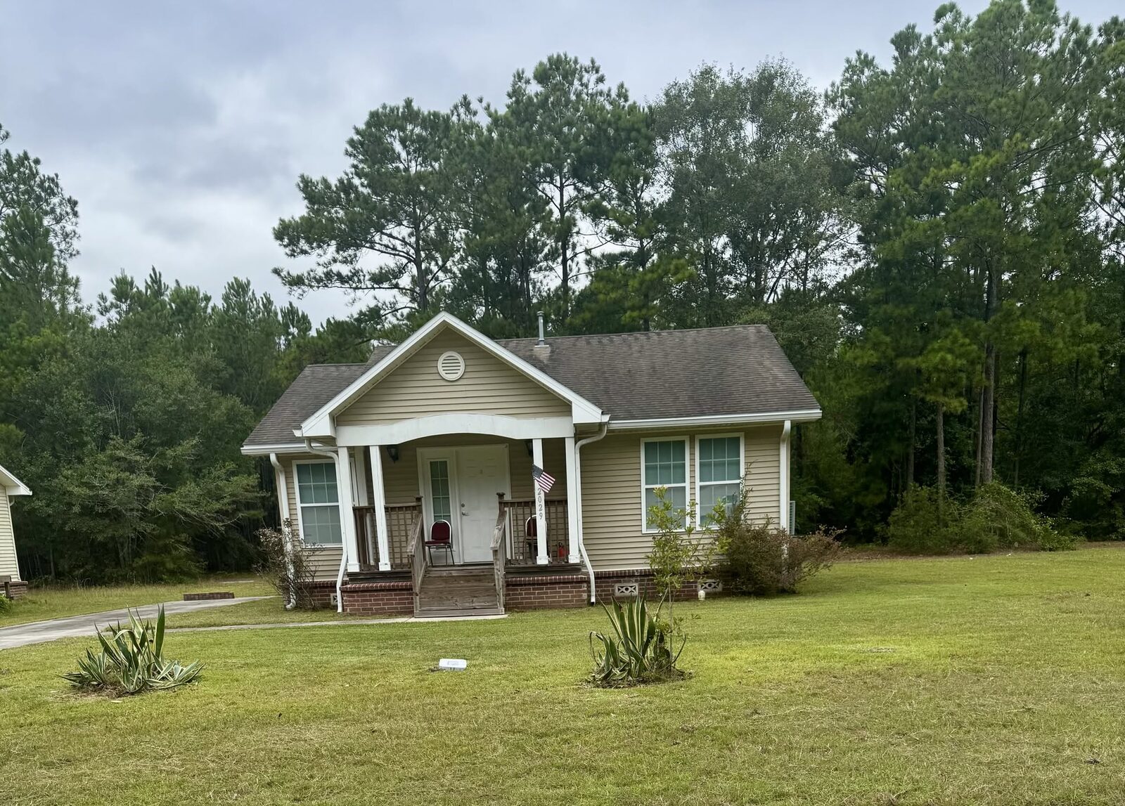 Freshly cut lawn at a Slidell home